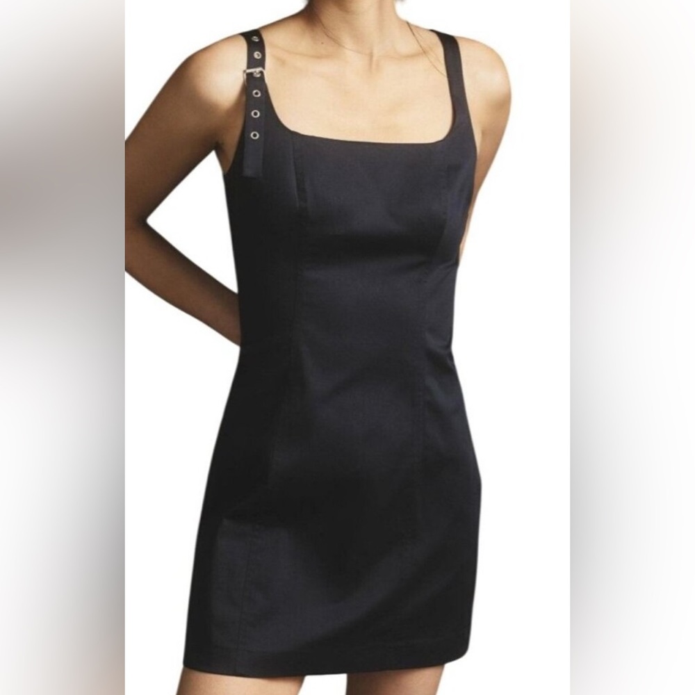 Anthropologie Maeve Belted Shoulder Strap Dress size S